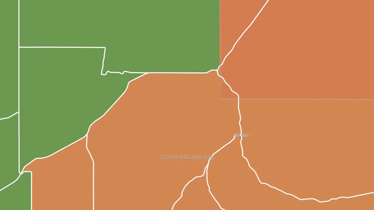 Ruggs, OR Map of Assault Rates