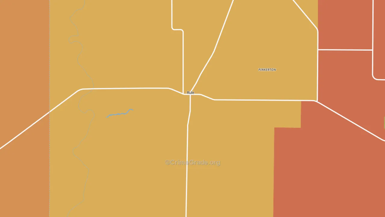 Rule, TX Map of Assault Rates