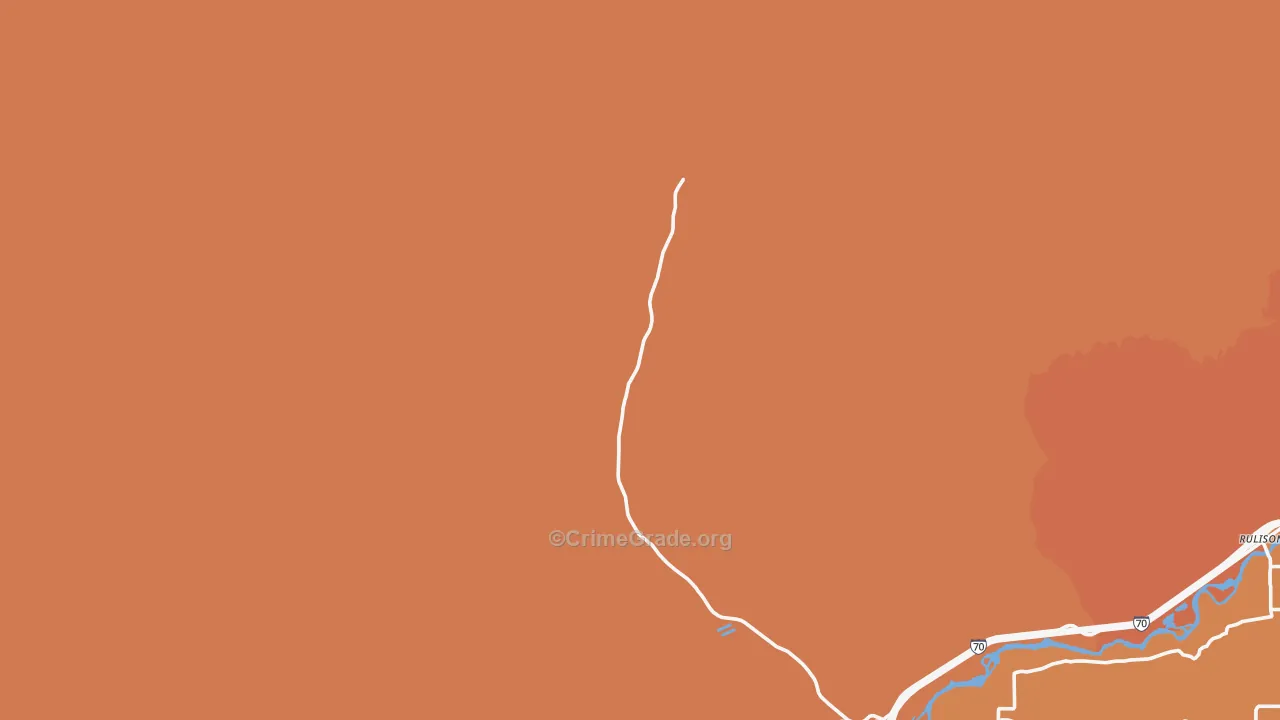 Rulison, CO Map of Assault Rates