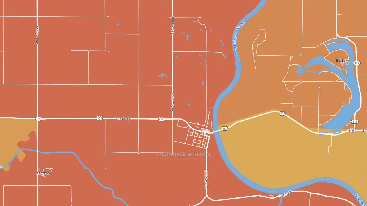 Rulo, NE Map of Assault Rates