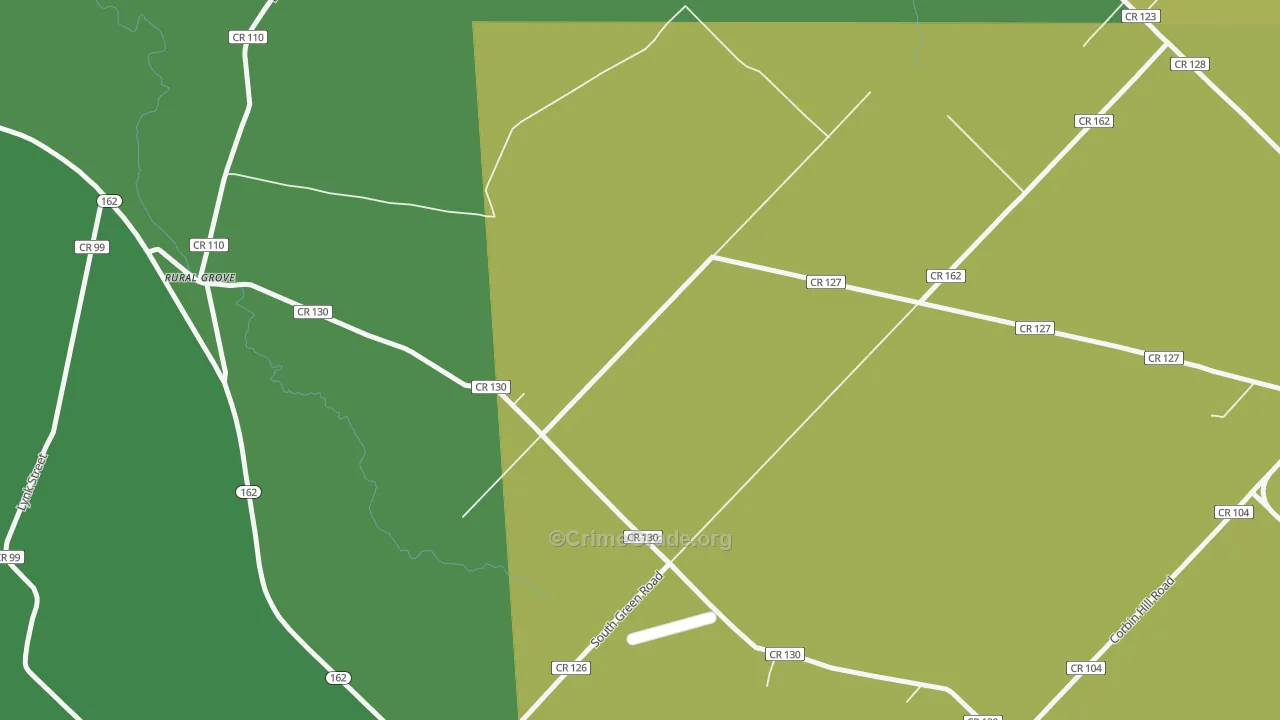 Rural Grove, NY Map of Assault Rates