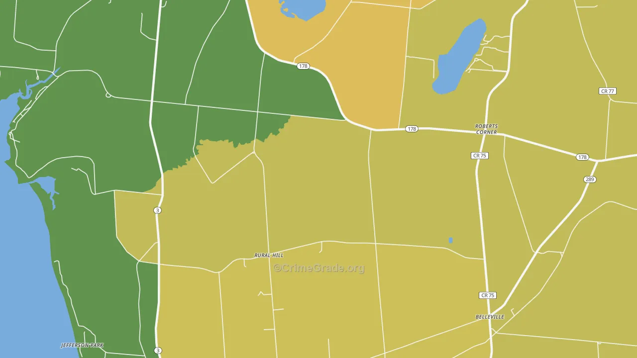 Rural Hill, NY Map of Assault Rates