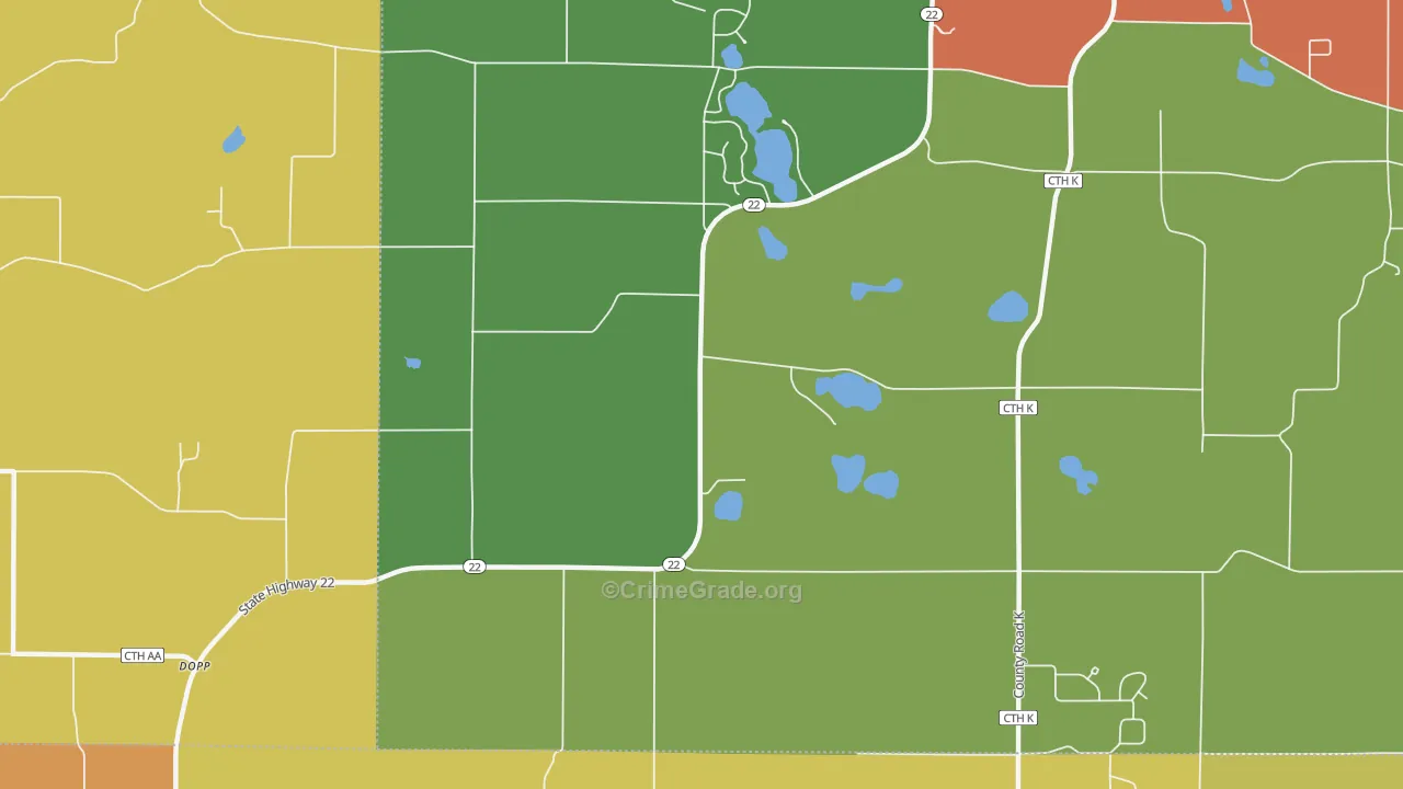 Rural, WI Map of Assault Rates