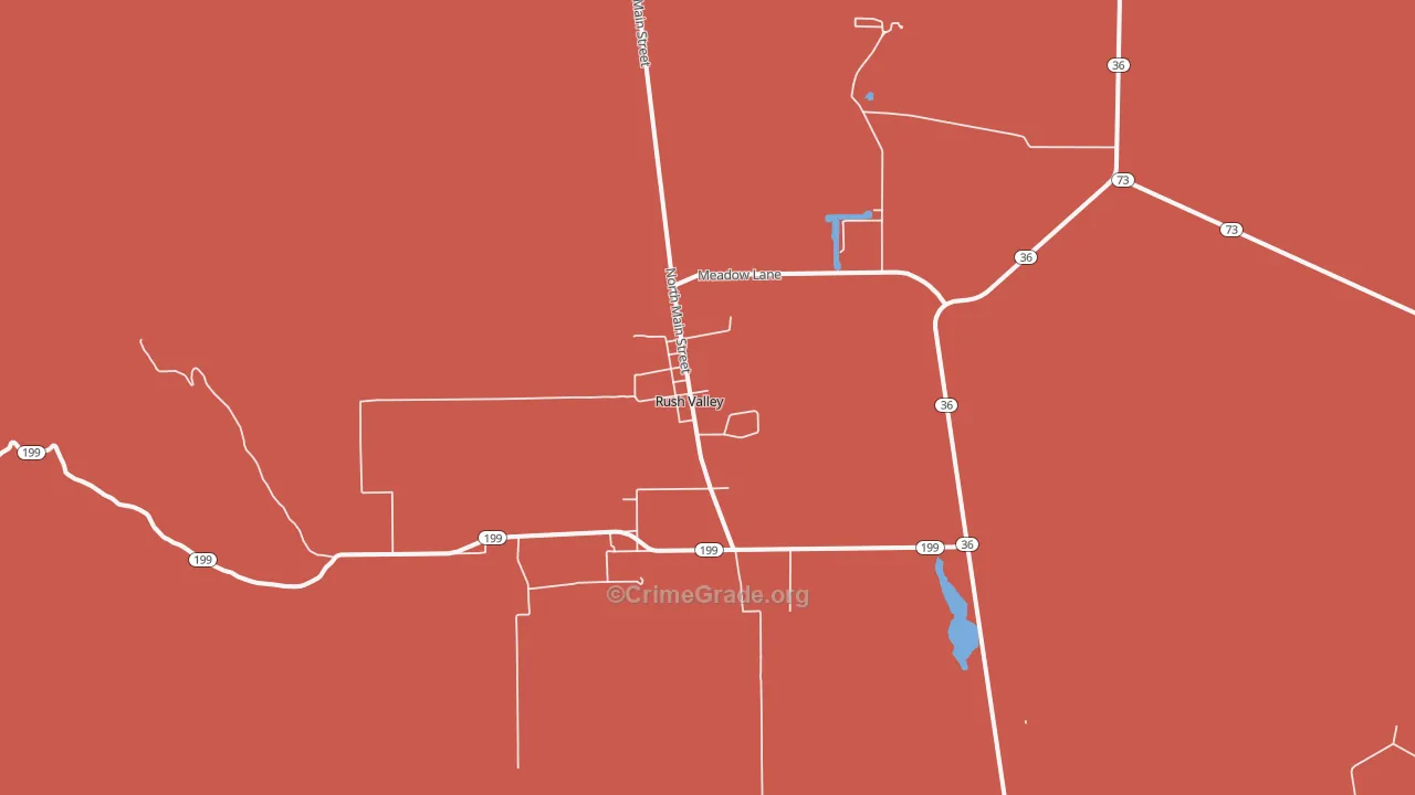 Rush Valley, UT Map of Assault Rates