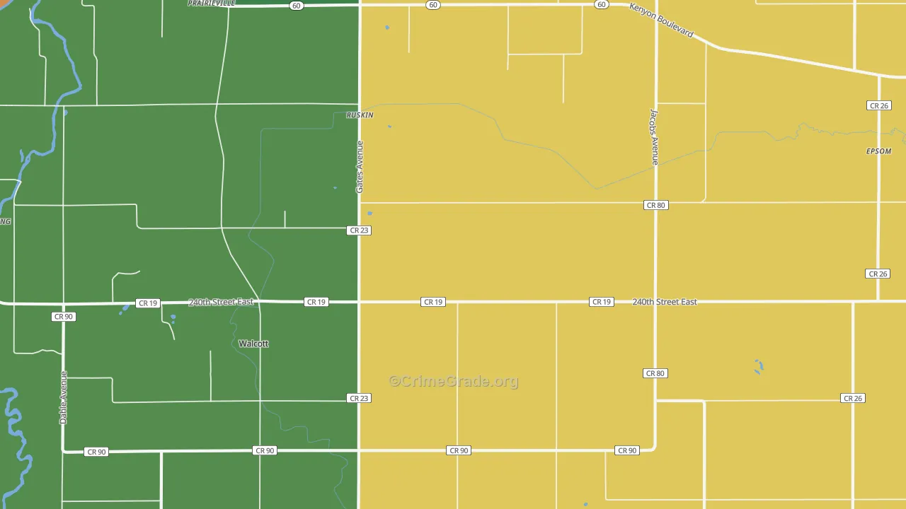 Ruskin, MN Map of Assault Rates