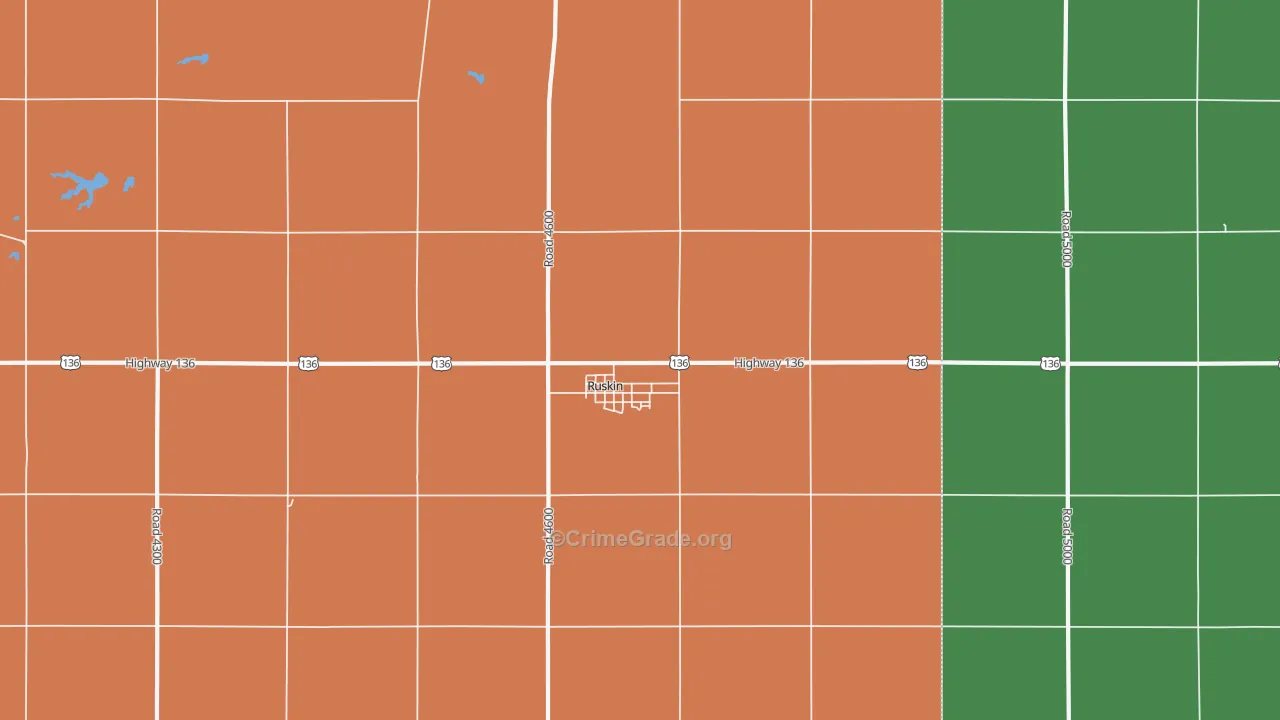 Ruskin, NE Map of Assault Rates