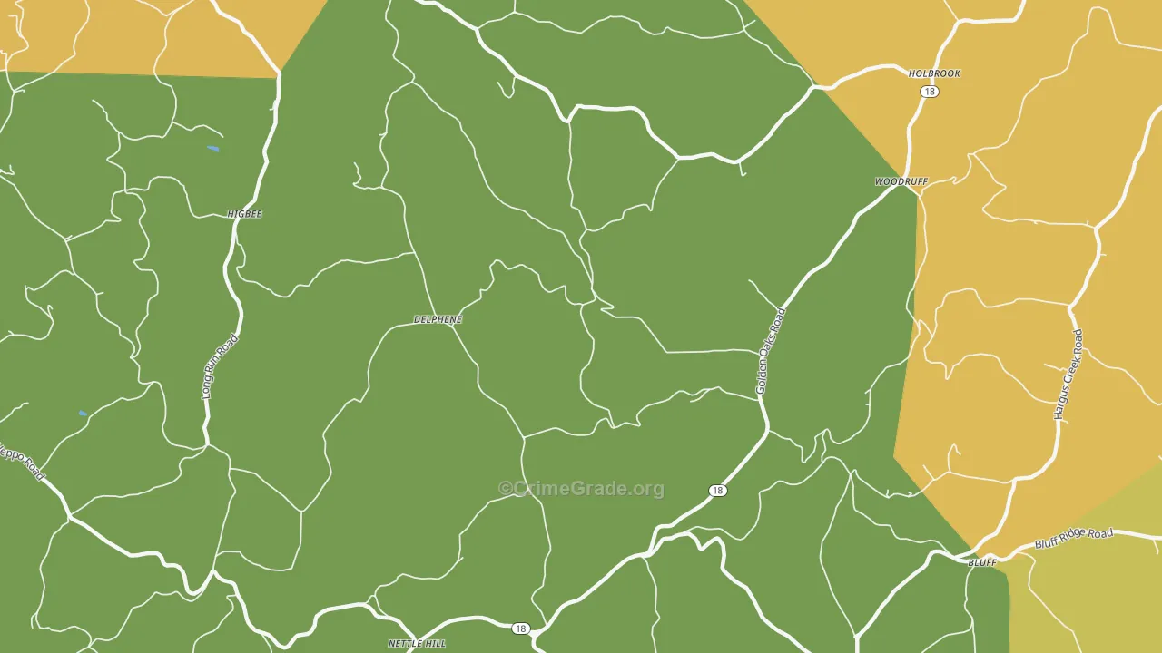 Rutan, PA Map of Assault Rates
