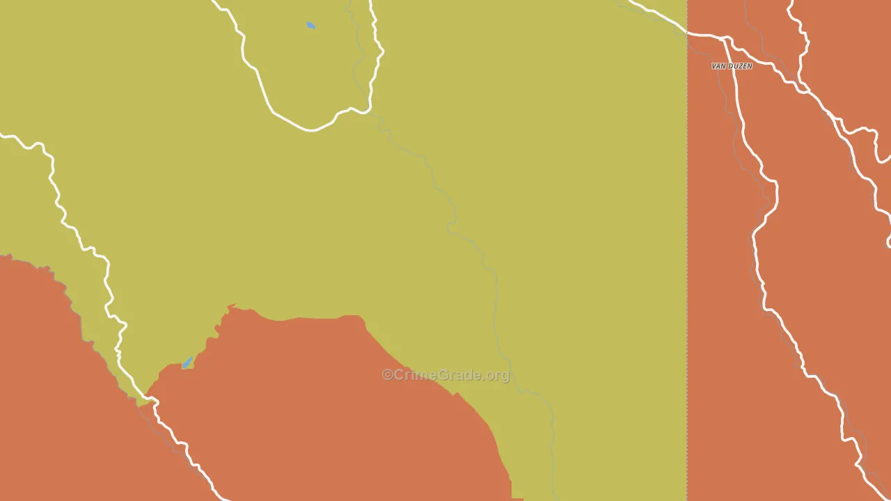 Ruth, CA Map of Assault Rates