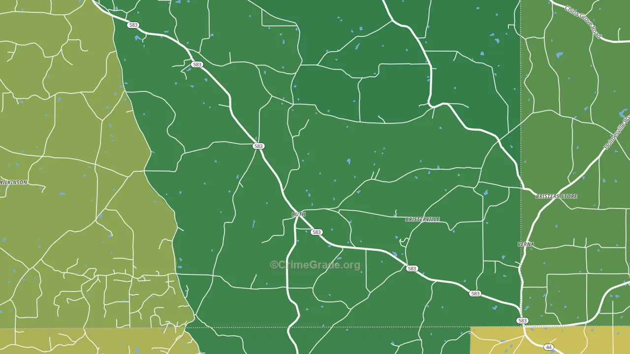 Ruth, MS Map of Assault Rates