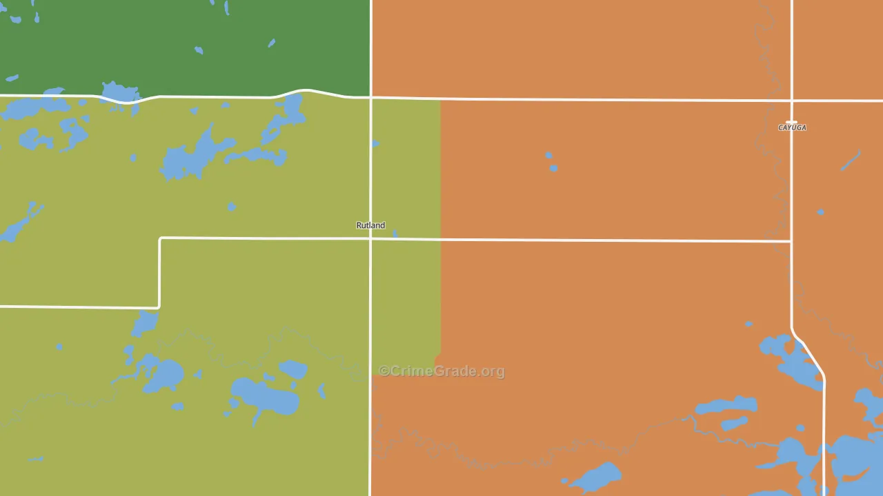 Rutland, ND Map of Assault Rates