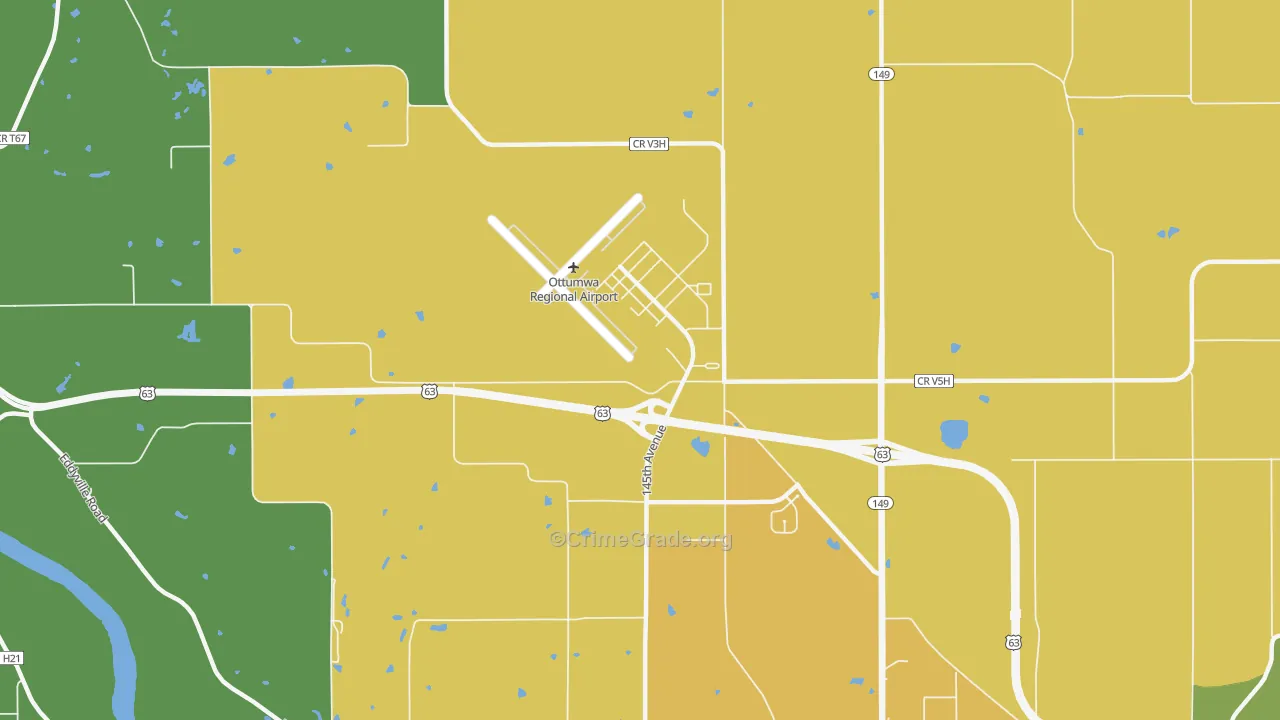 Rutledge, IA Map of Assault Rates