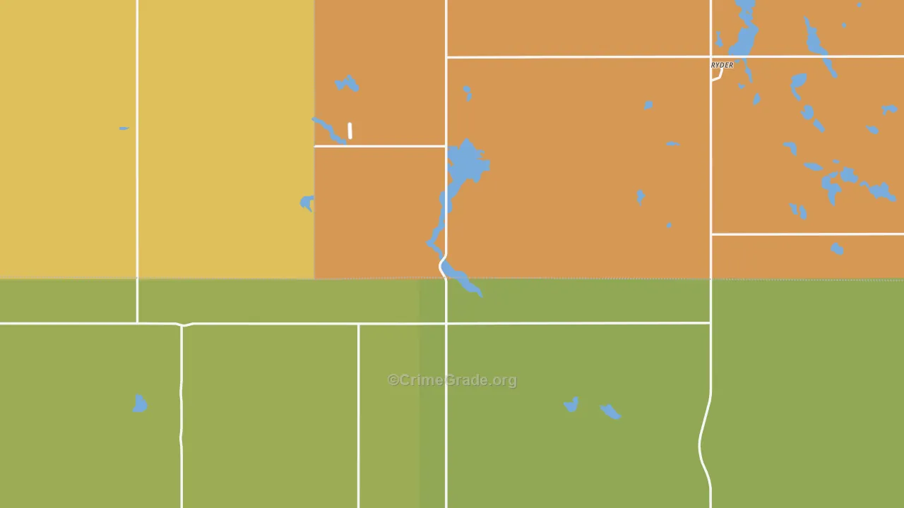 Ryder, ND Map of Assault Rates