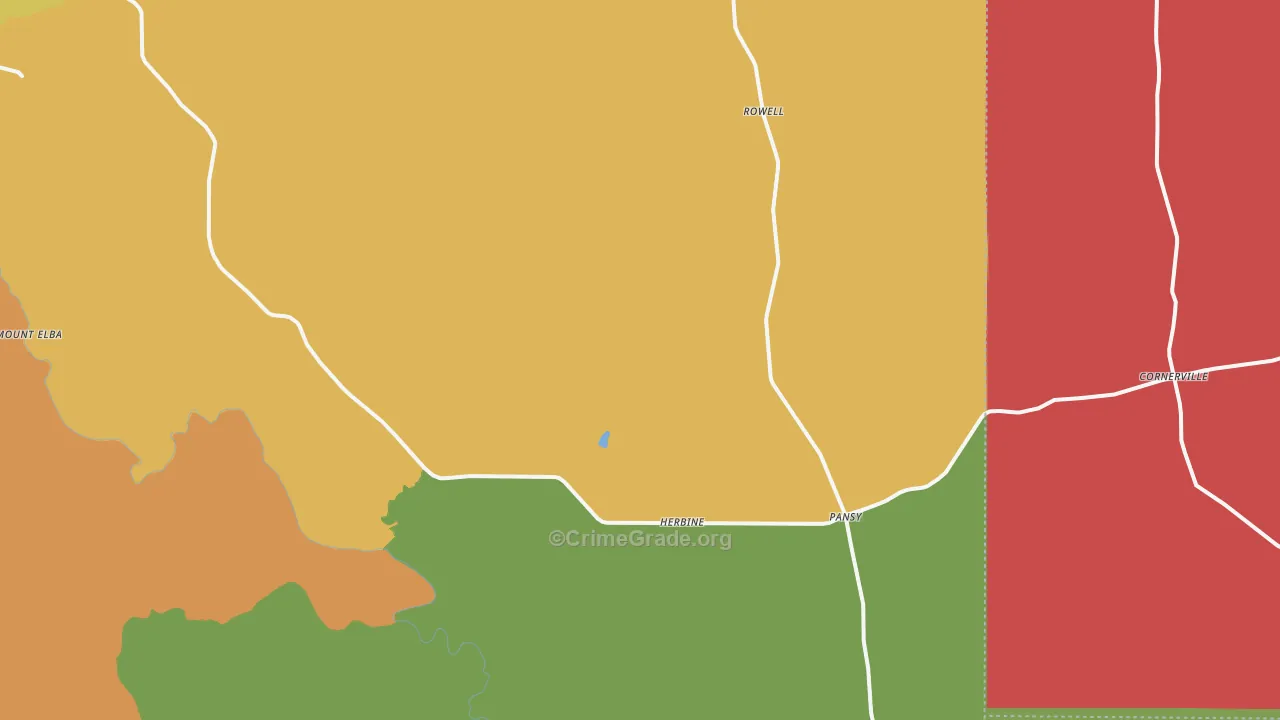 Rye, AR Map of Assault Rates
