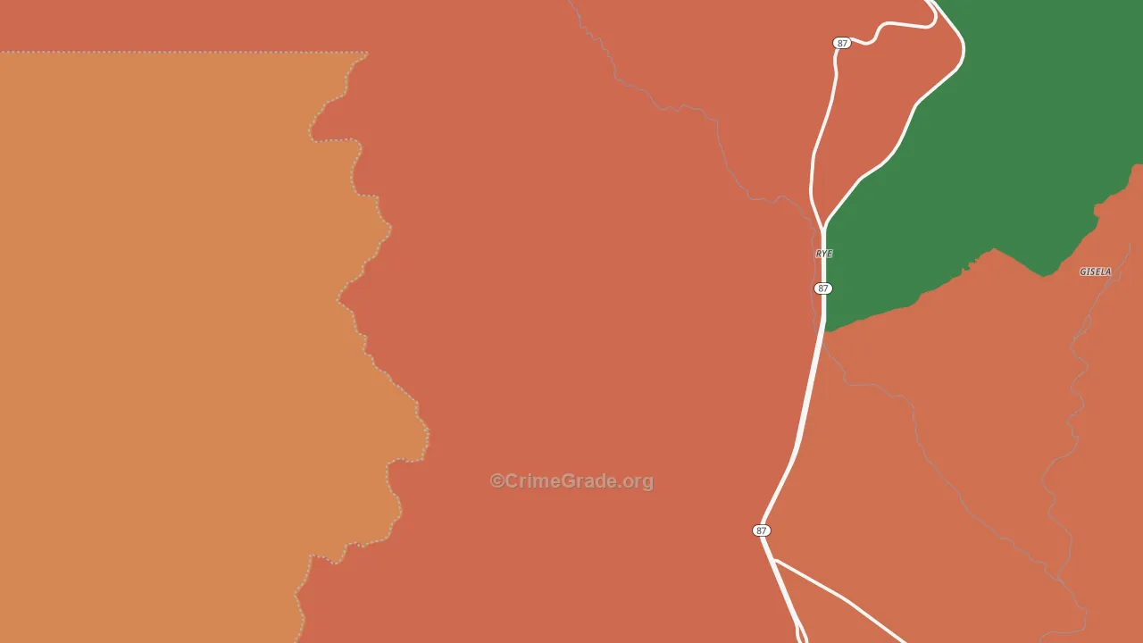 Rye, AZ Map of Assault Rates