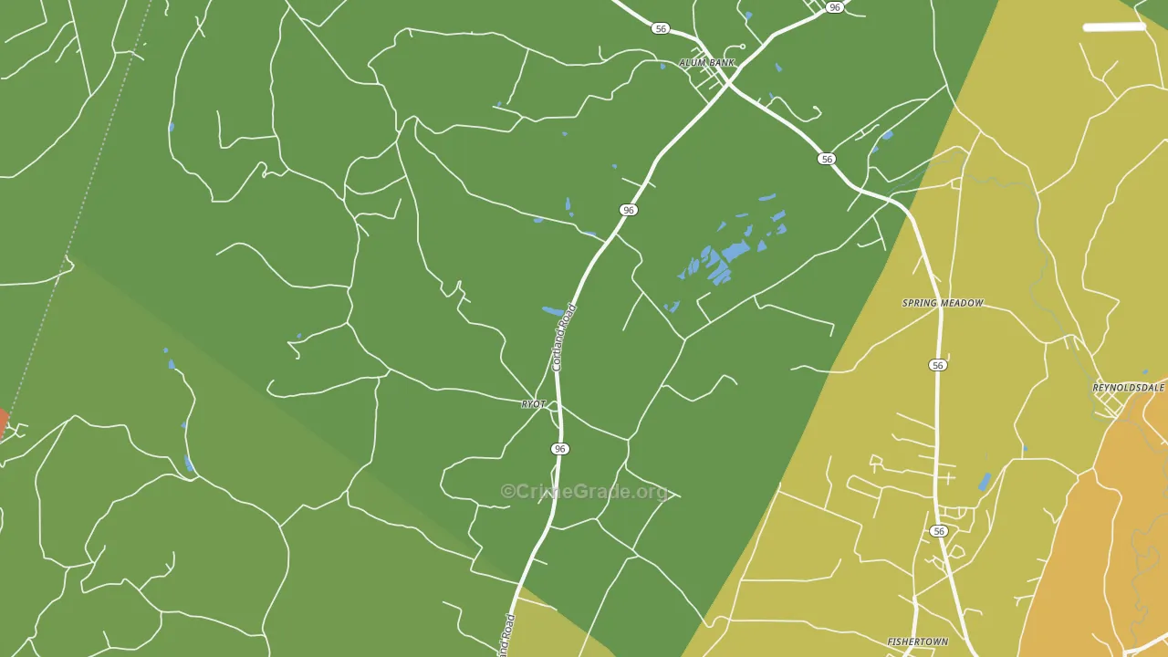 Ryot, PA Map of Assault Rates