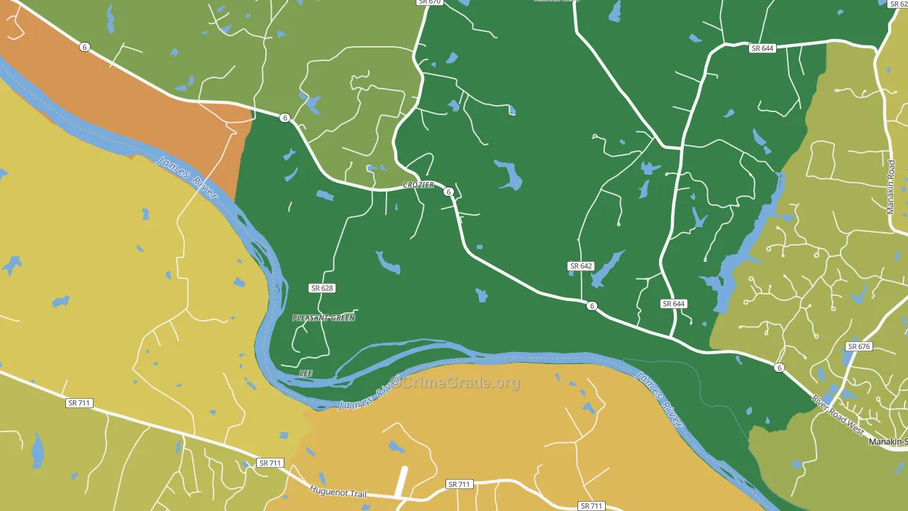 Sabot, VA Map of Assault Rates