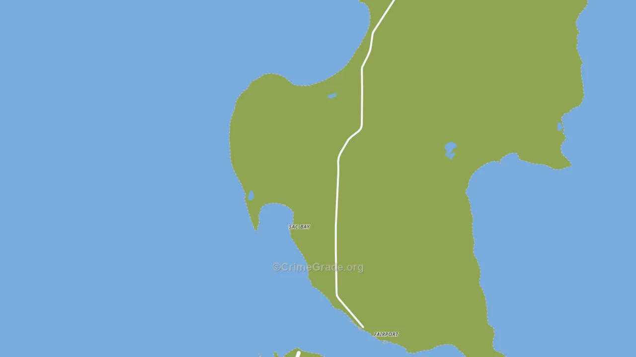 Sac Bay, MI Map of Assault Rates
