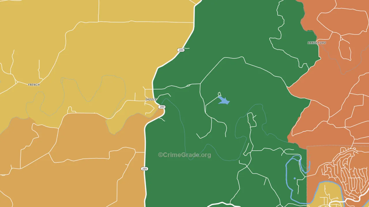 Saddle, AR Map of Assault Rates