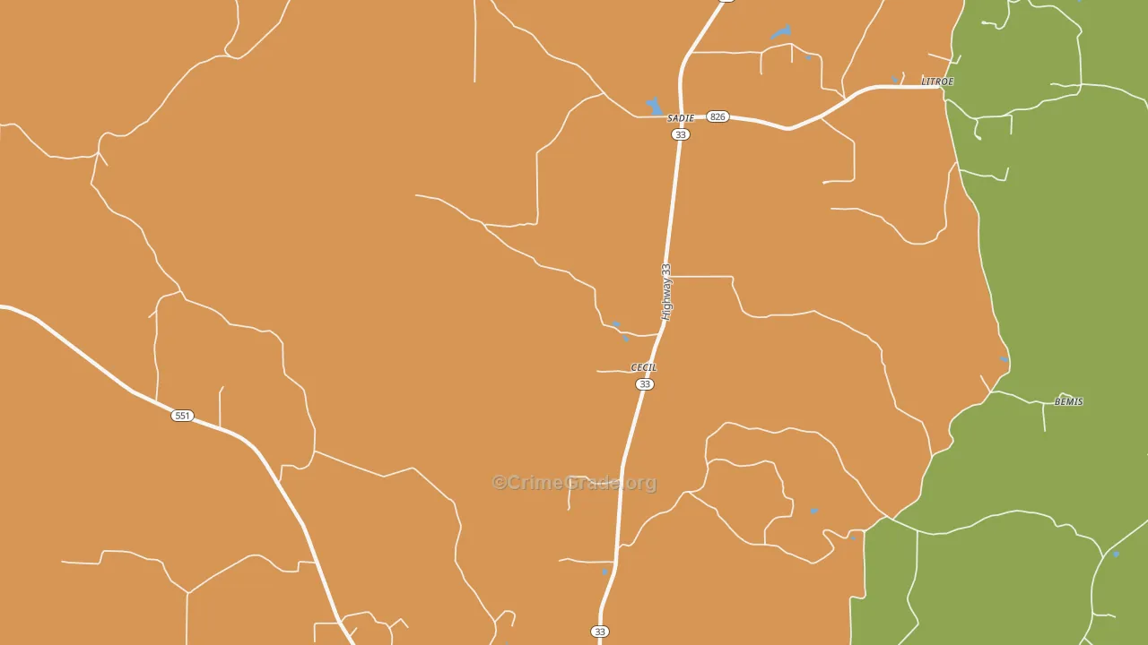 Sadie, LA Map of Assault Rates