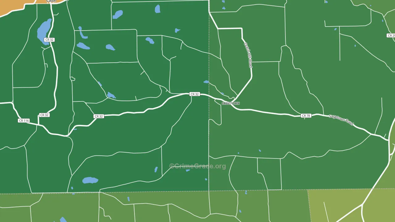 Sagetown, NY Map of Assault Rates