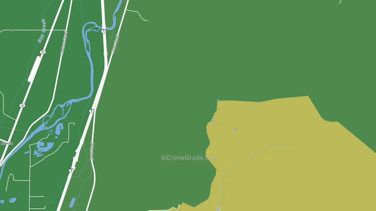 Saginaw, OR Map of Assault Rates