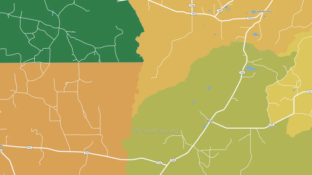 Sailes, LA Map of Assault Rates