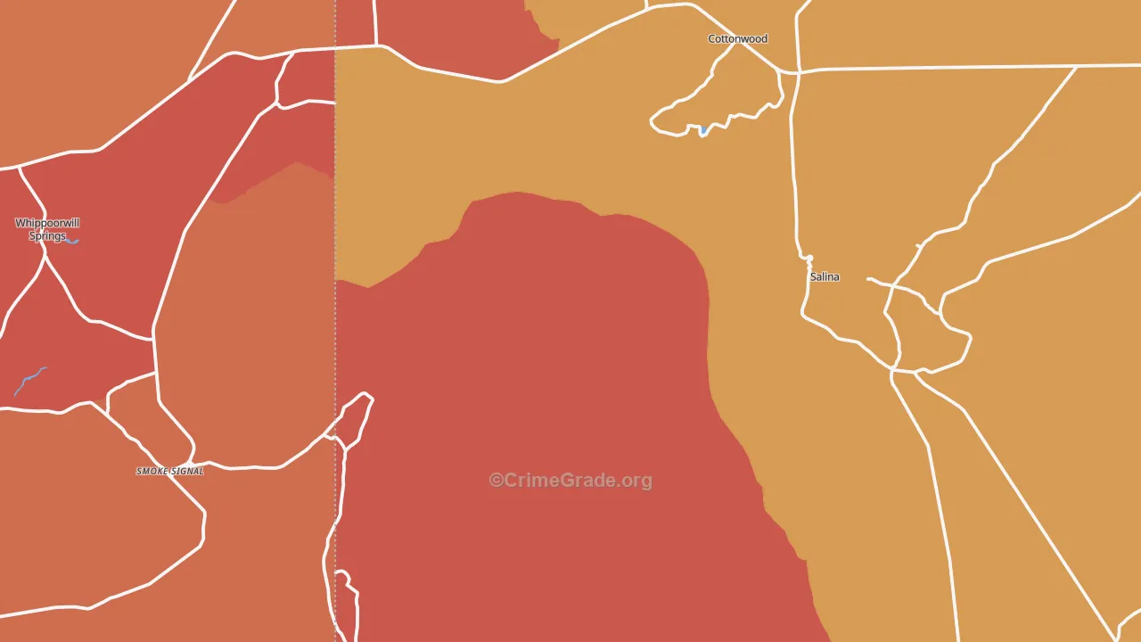 Salina, AZ Map of Assault Rates