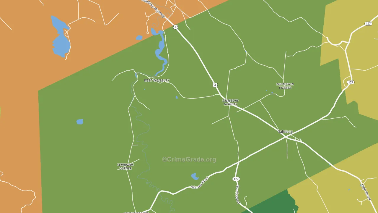 Salisbury Heights, NH Map of Assault Rates