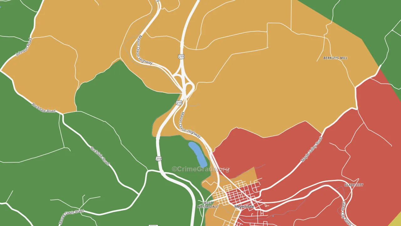 Salisbury Junction, PA Map of Assault Rates