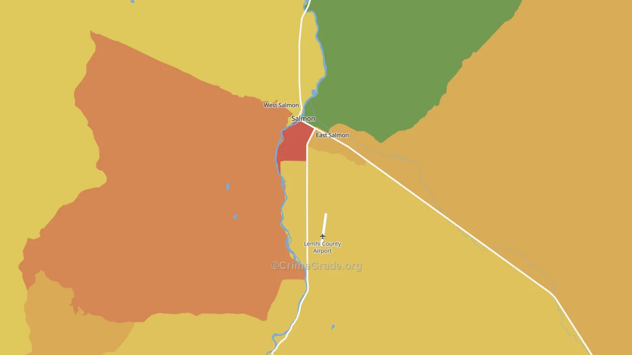 Salmon, ID Map of Assault Rates