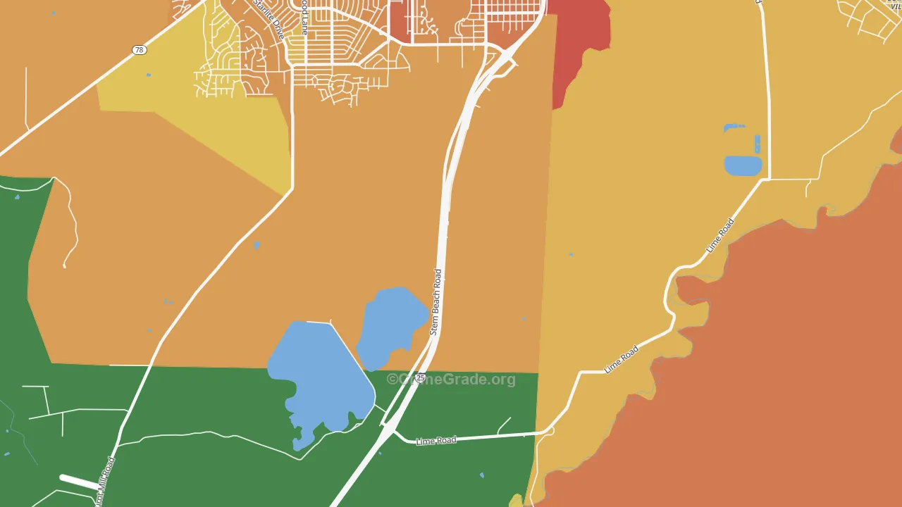 Salt Creek, CO Map of Assault Rates