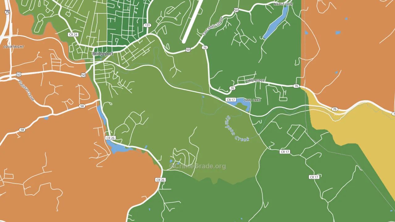 Saltwell, WV Map of Assault Rates