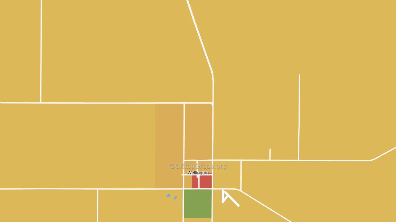 Samnorwood, TX Map of Assault Rates