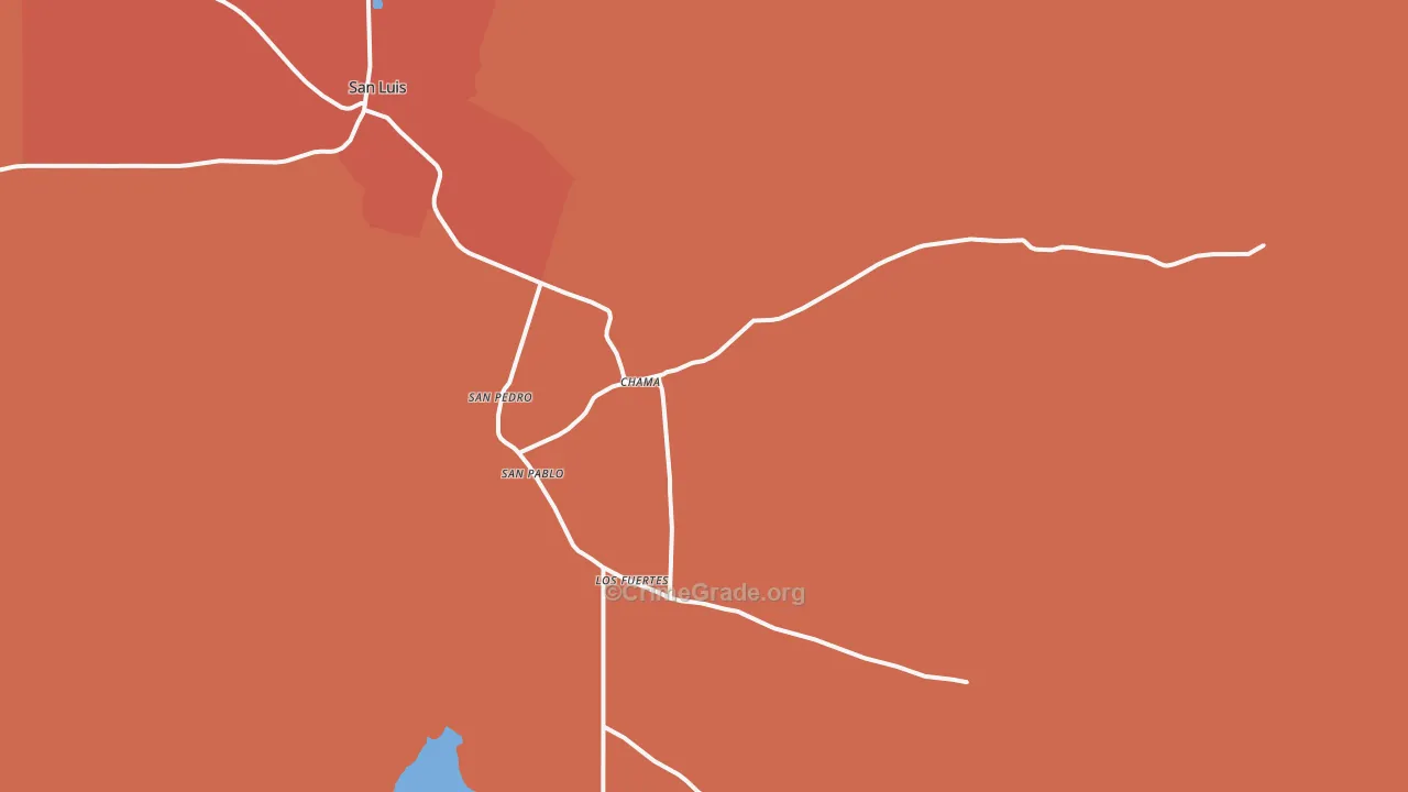 San Pablo, CO Map of Assault Rates