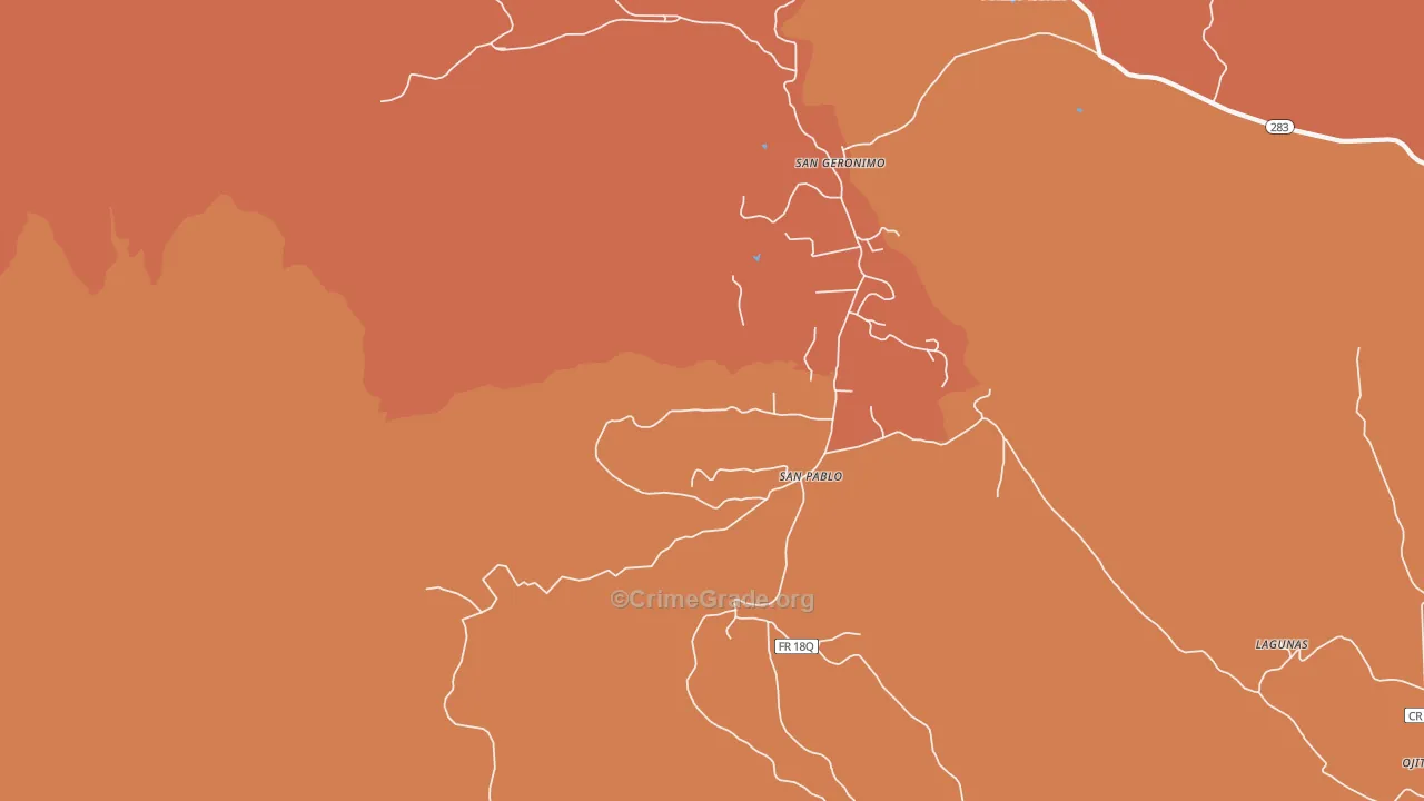 San Pablo, NM Map of Assault Rates
