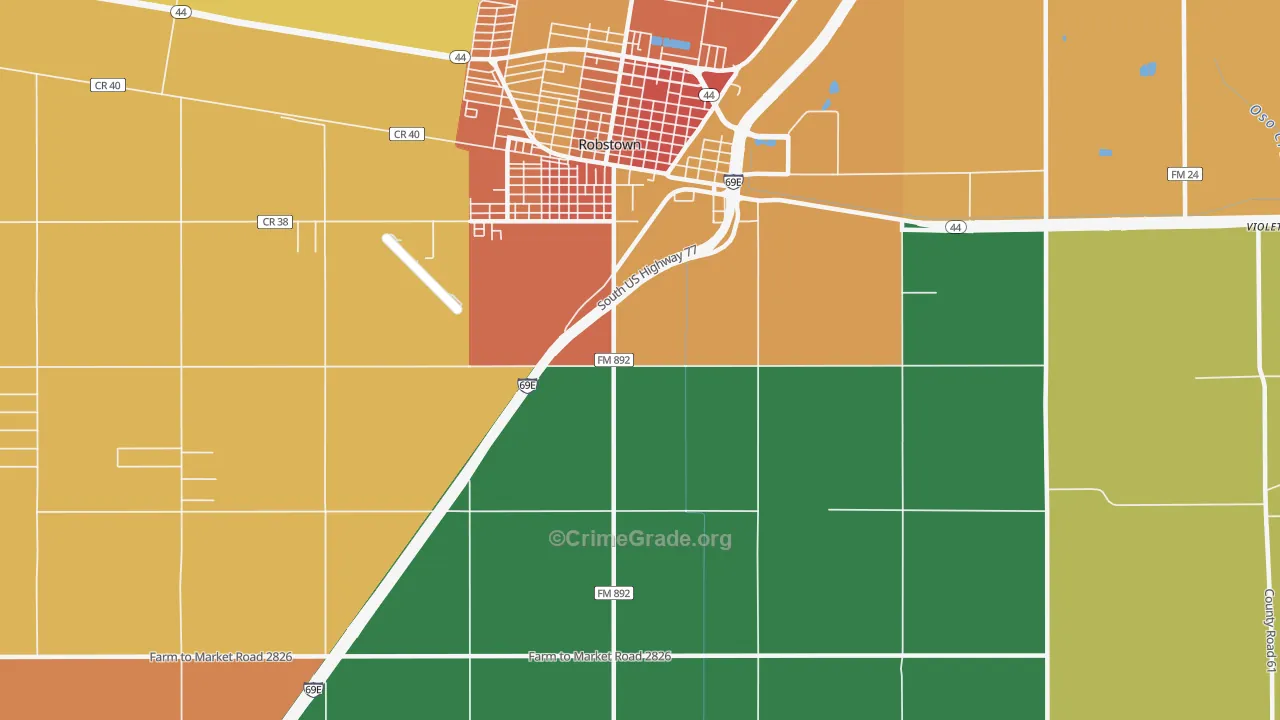 San Pedro, TX Map of Assault Rates