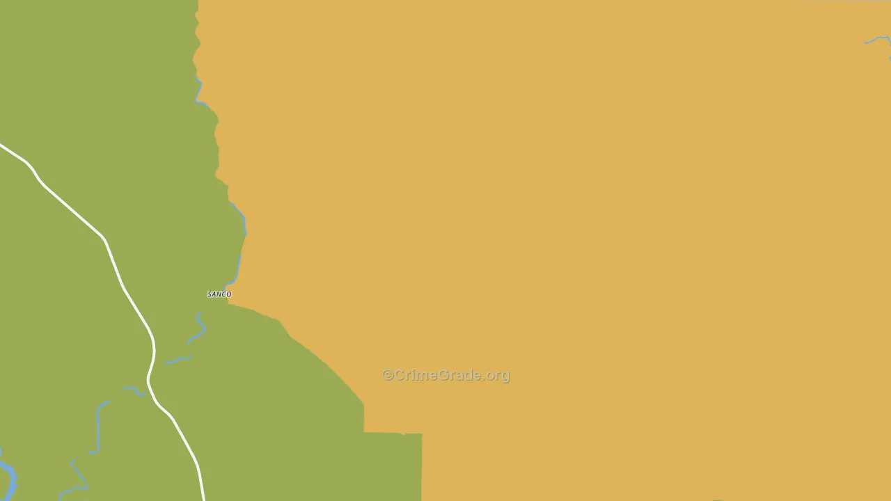 Sanco, TX Map of Assault Rates