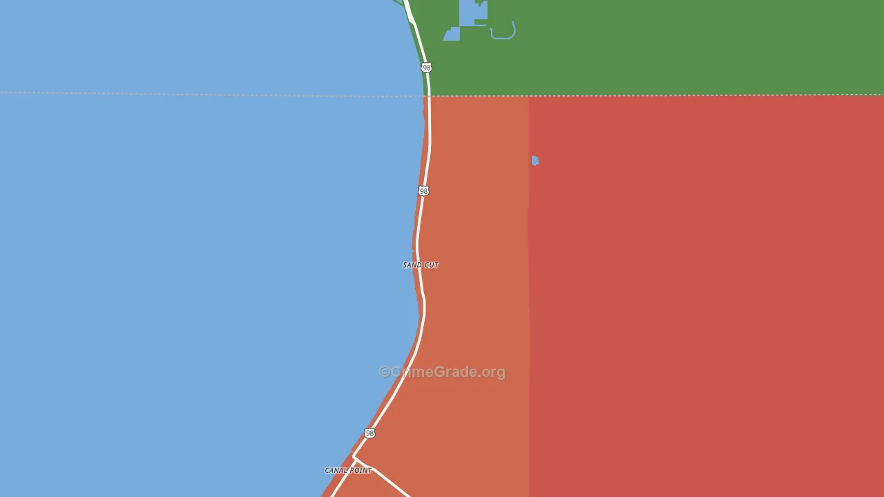 Sand Cut, FL Map of Assault Rates