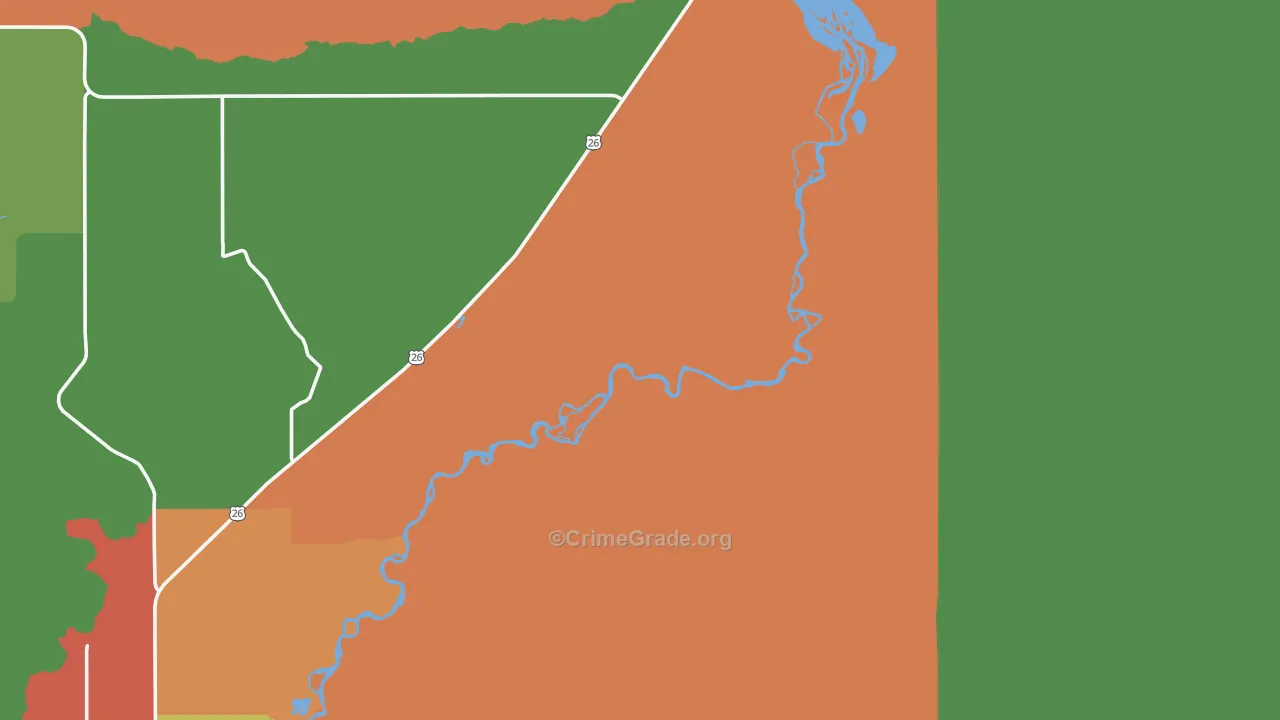 Sand Draw, WY Map of Assault Rates
