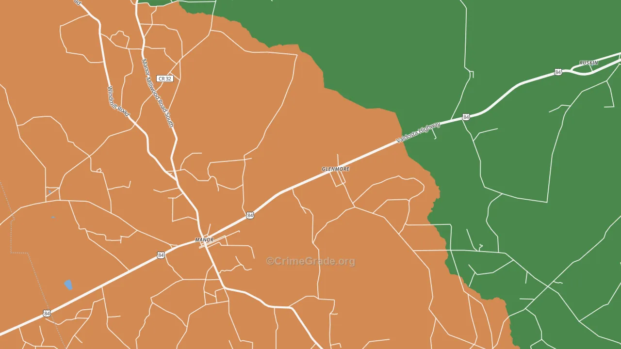 Sand Hill, GA Map of Assault Rates