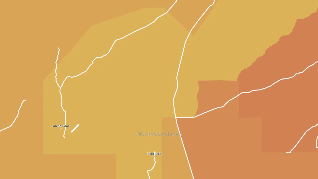 Sand Springs, AZ Map of Assault Rates