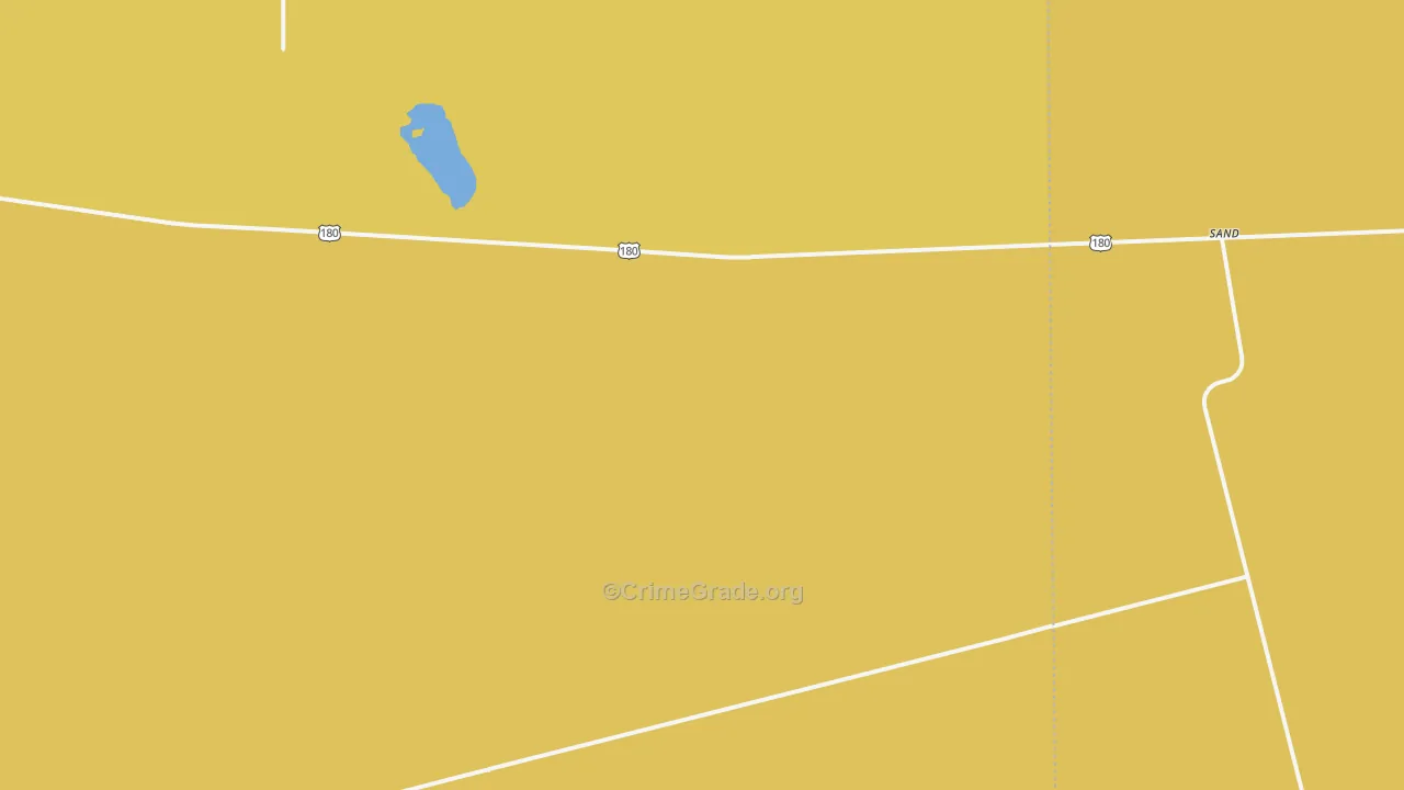 Sand, TX Map of Assault Rates