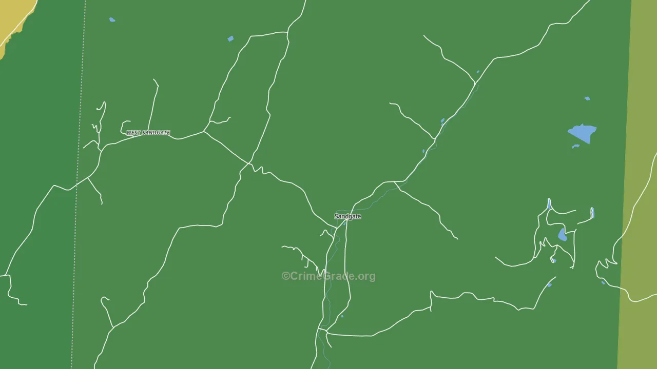 Sandgate, VT Map of Assault Rates