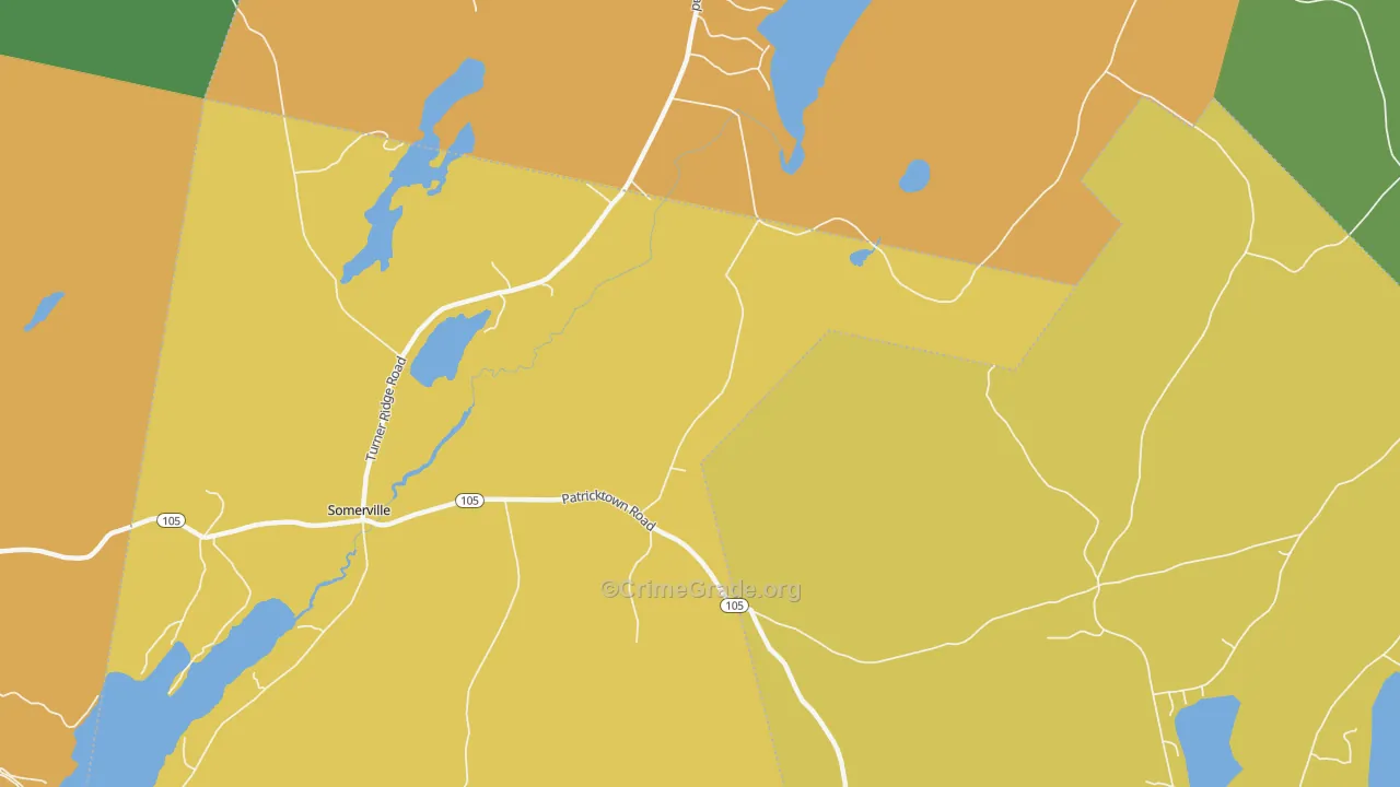Sandhill Corner, ME Map of Assault Rates