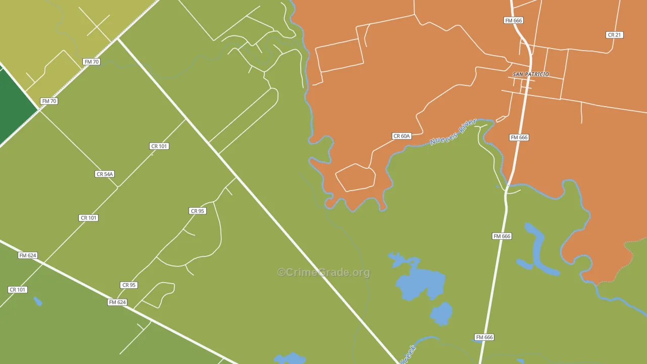 Sandy Hollow-Escondidas, TX Map of Assault Rates