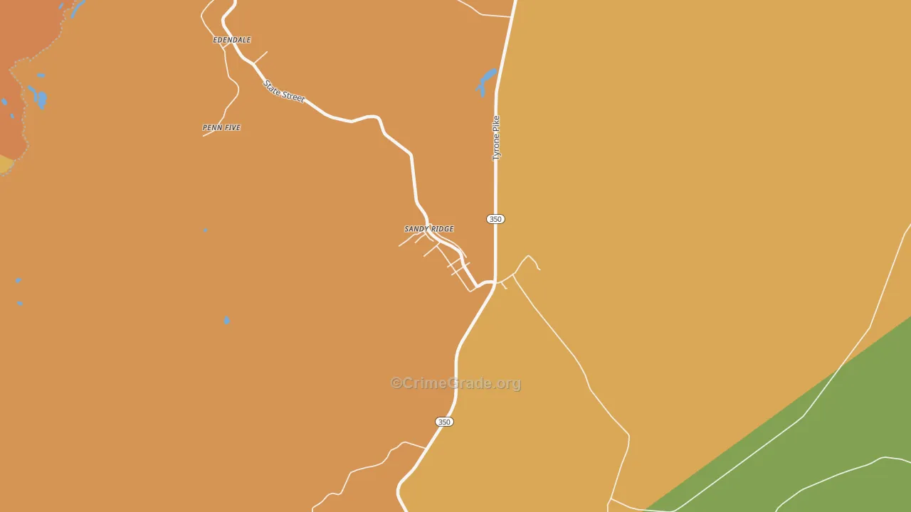 Sandy Ridge, PA Map of Assault Rates