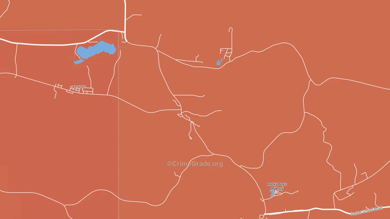 Sangrey, MT Map of Assault Rates
