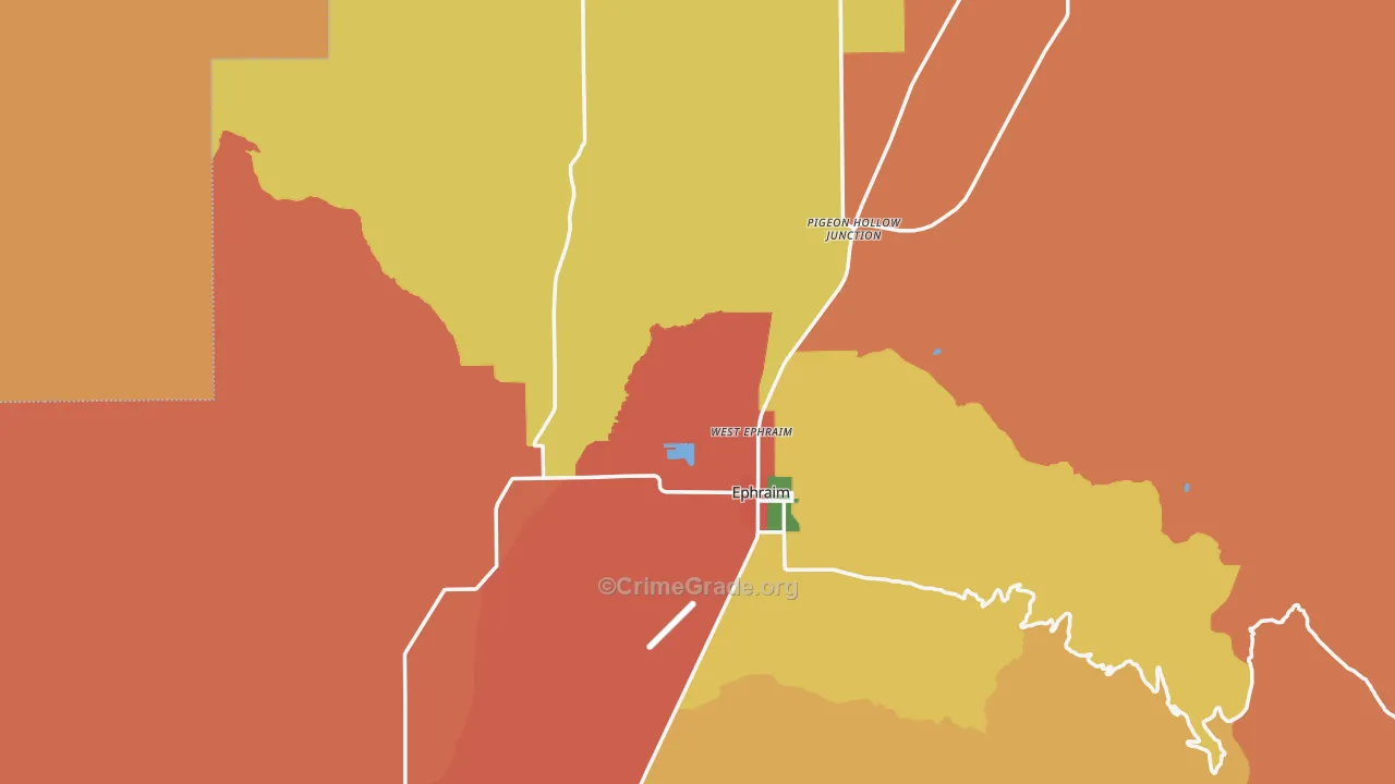 Sanpete County, UT Map of Assault Rates