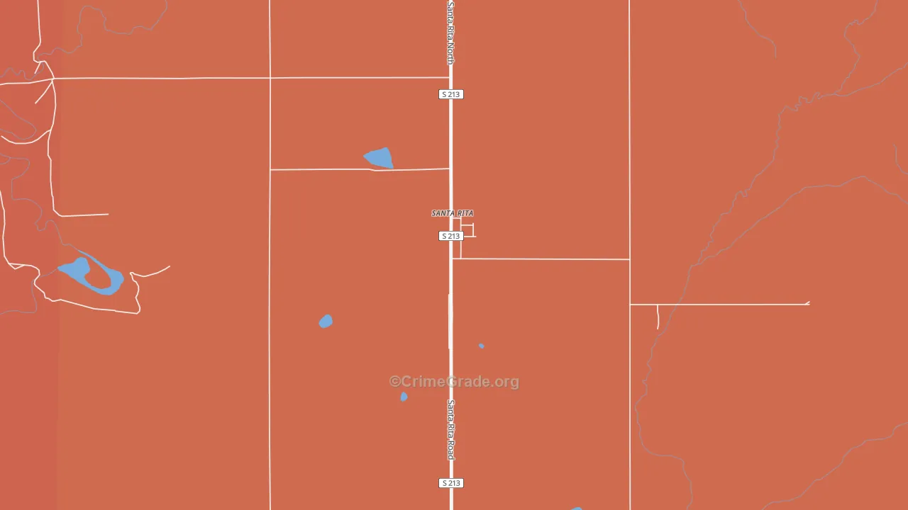 Santa Rita, MT Map of Assault Rates