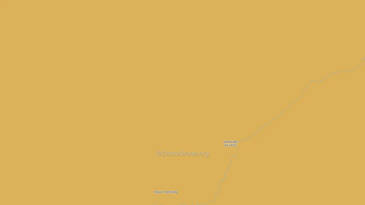 Sapphire Village, MT Map of Assault Rates